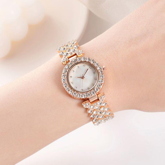 Fashion Simple Women's Quartz Watch Diamond Alloy - Aaryan Malik اريان مالك