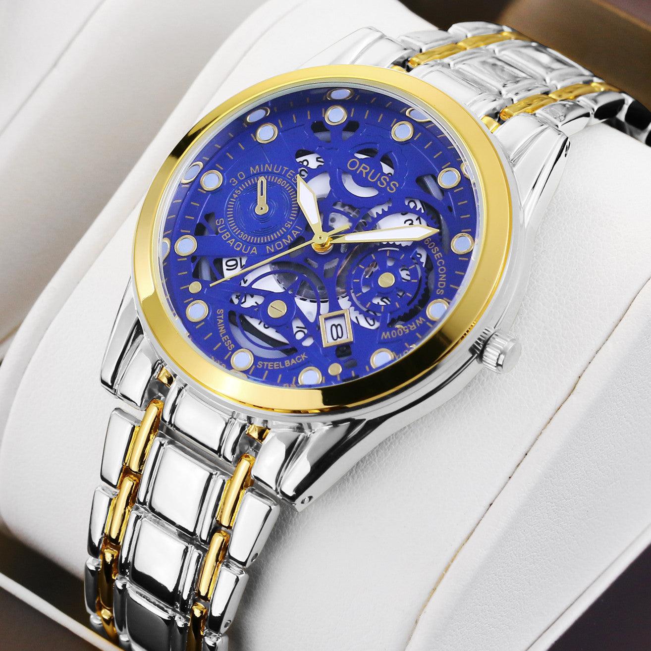 Quartz Watch Automatic Movement Hollow - Aaryan Malik اريان مالك