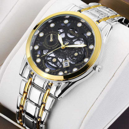 Quartz Watch Automatic Movement Hollow - Aaryan Malik اريان مالك