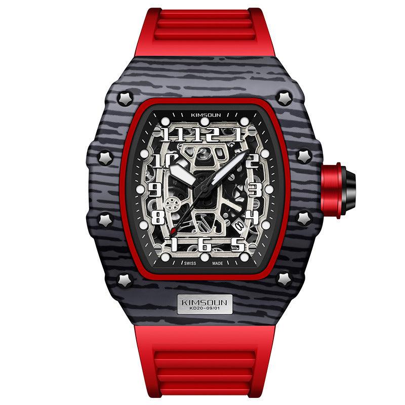 Male Creative Versatile Wine Barrel Shaped Quartz Watch - Aaryan Malik اريان مالك