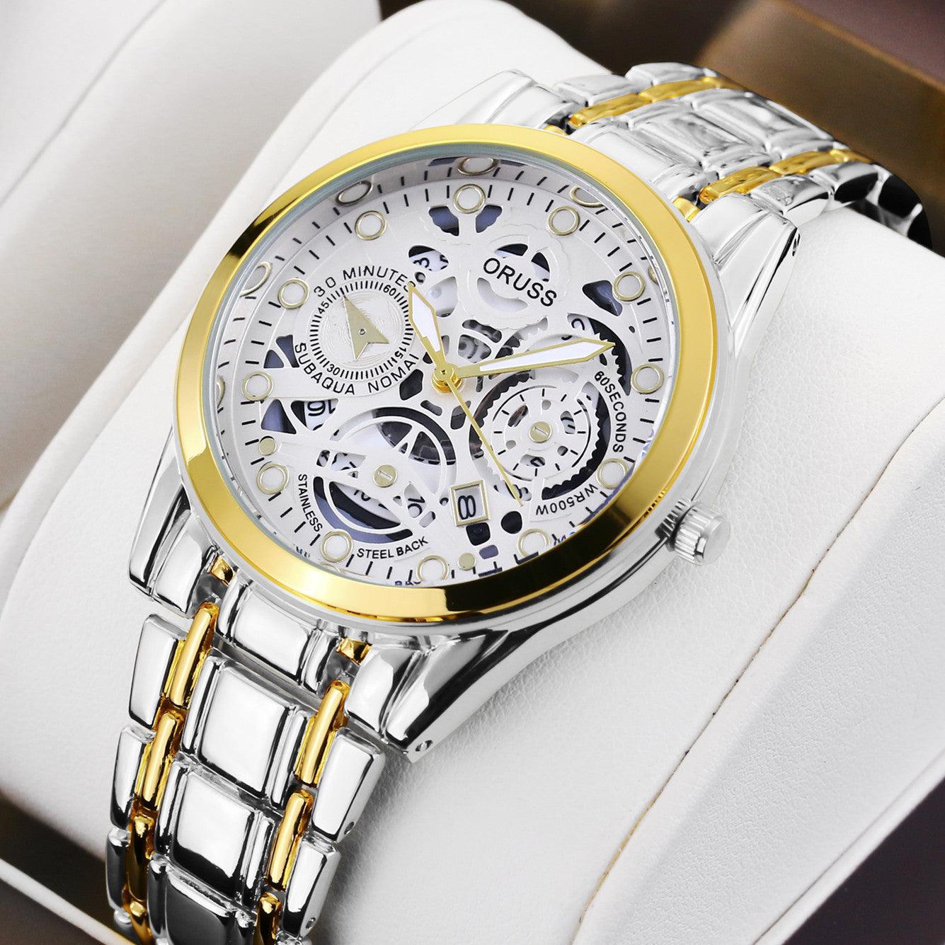 Quartz Watch Automatic Movement Hollow - Aaryan Malik اريان مالك