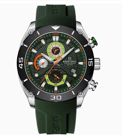 New Youth Outdoor Sports And Casual Silicone Band Color Watrproof Watch - Aaryan Malik اريان مالك