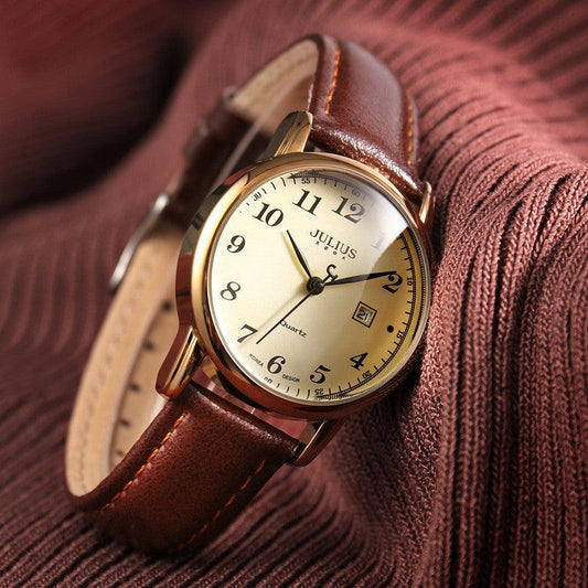 Retro Women's Simple Digital Calendar Casual Watch - Aaryan Malik اريان مالك