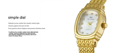 Light Luxury INS Wheat Table Simple Temperament Small Golden Watch - Aaryan Malik اريان مالك