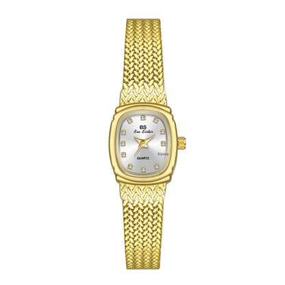 Light Luxury INS Wheat Table Simple Temperament Small Golden Watch - Aaryan Malik اريان مالك