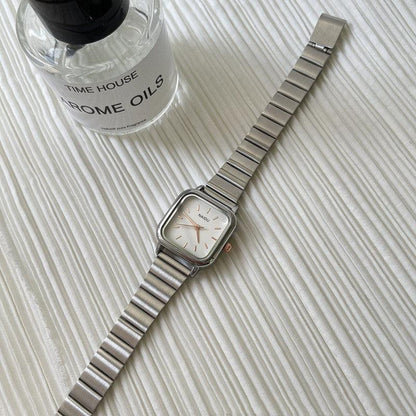 Women's Silver Bamboo Strap Watch - Aaryan Malik اريان مالك