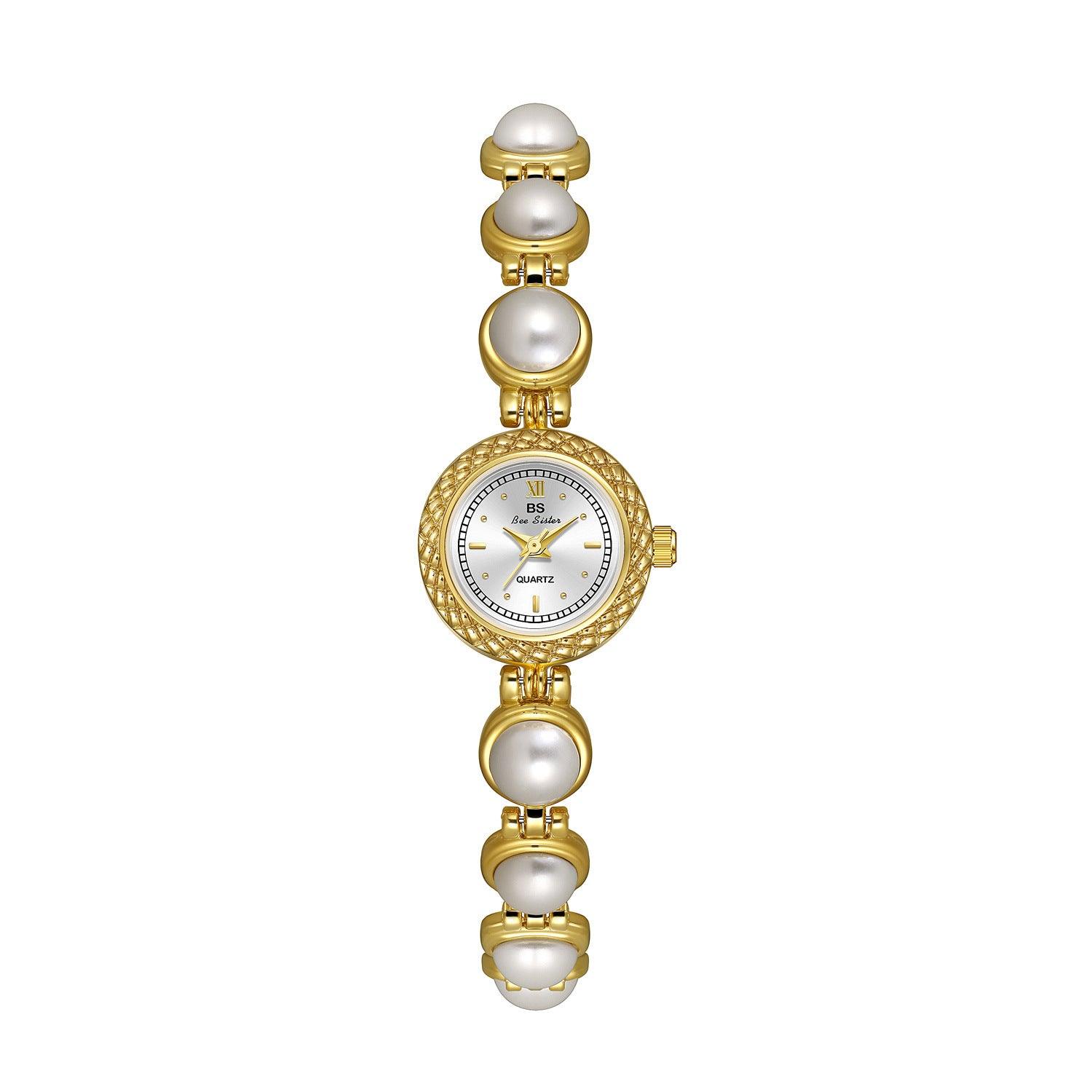 Pearl Bracelet Watch Temperament Women's Watch - Aaryan Malik اريان مالك