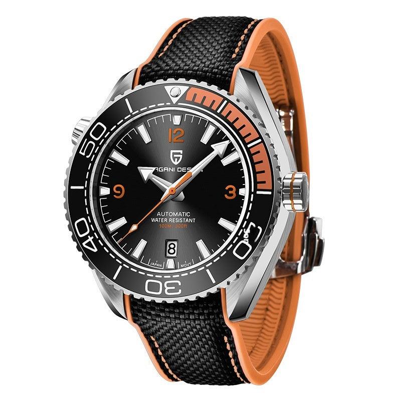 Fashion Rotatable Digital Watch Bezel Luminous Men's Mechanical Watch - Aaryan Malik اريان مالك