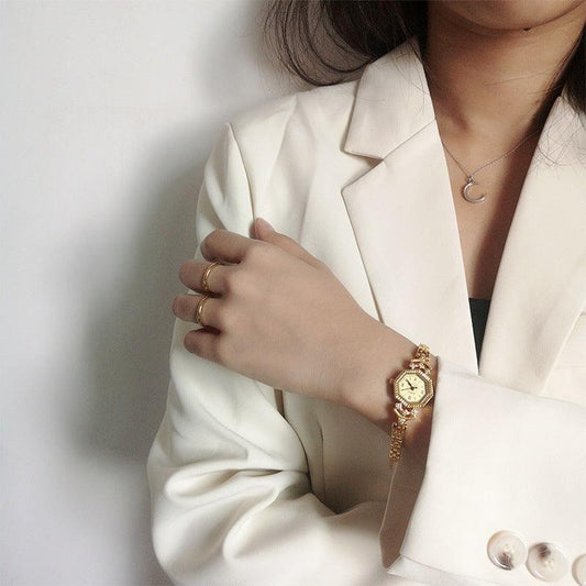 Octagonal Diamond Casual Cool Chain Watch English Watch Wholesale - Aaryan Malik اريان مالك