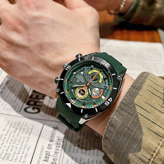 New Youth Outdoor Sports And Casual Silicone Band Color Watrproof Watch - Aaryan Malik اريان مالك