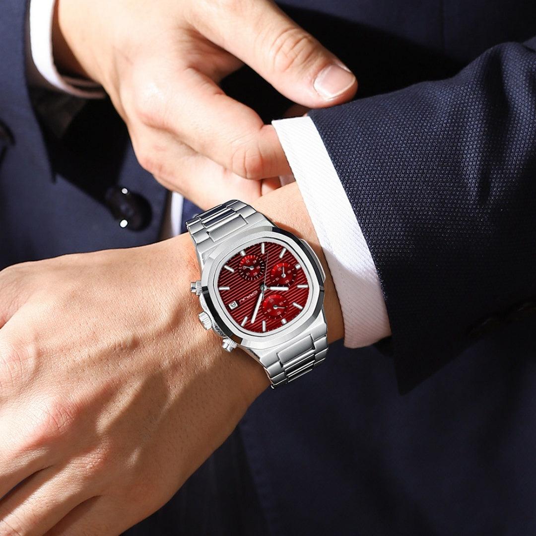 Multifunctional Quartz Waterproof Calendar Six-pin Watch - Aaryan Malik اريان مالك