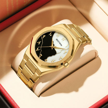 Simple Steel Belt Quartz Watch - Aaryan Malik اريان مالك