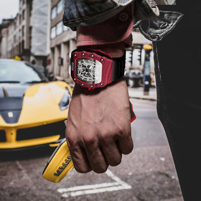 Male Creative Versatile Wine Barrel Shaped Quartz Watch - Aaryan Malik اريان مالك