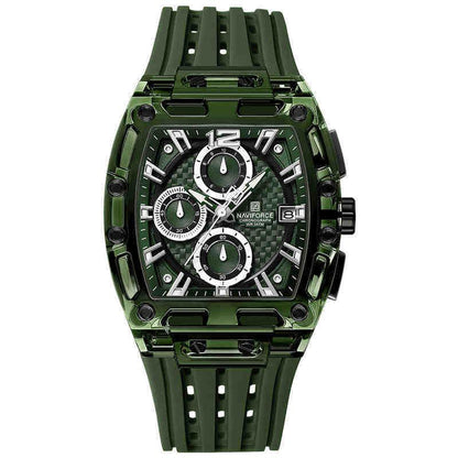 Barrel-type Transparent Shell Silicone Band Colorful Waterproof Watch - Aaryan Malik اريان مالك