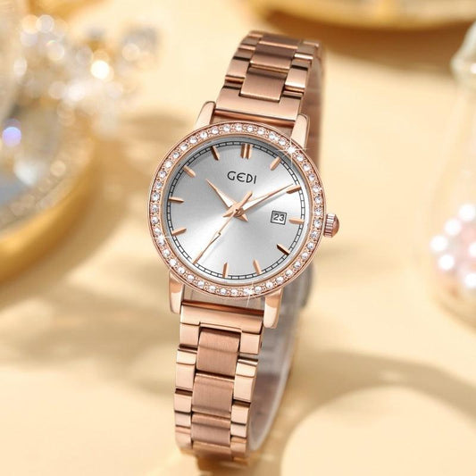 Women's Stainless Steel Quartz Watch - Aaryan Malik اريان مالك