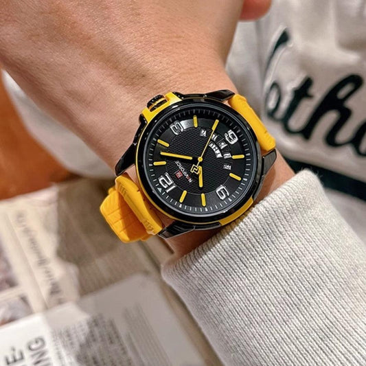 Color Silicone Band Sports Leisure Watch Waterproof Quartz Watch - Aaryan Malik اريان مالك