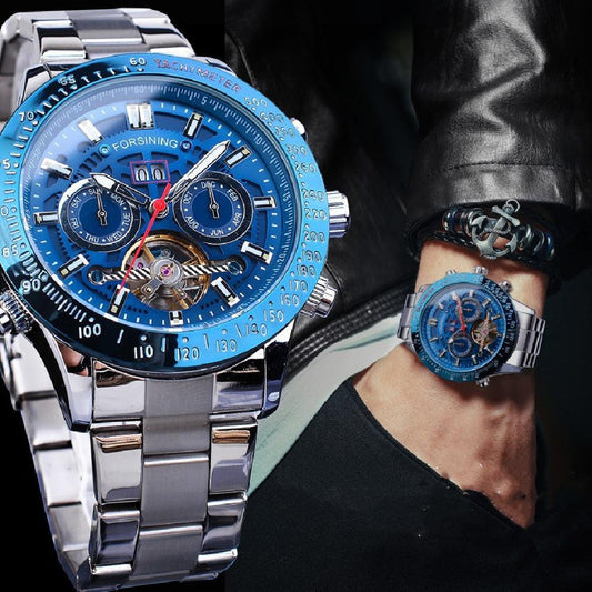 Fashion Casual Multi-function Tourbillon Automatic Mechanical Watch - Aaryan Malik اريان مالك