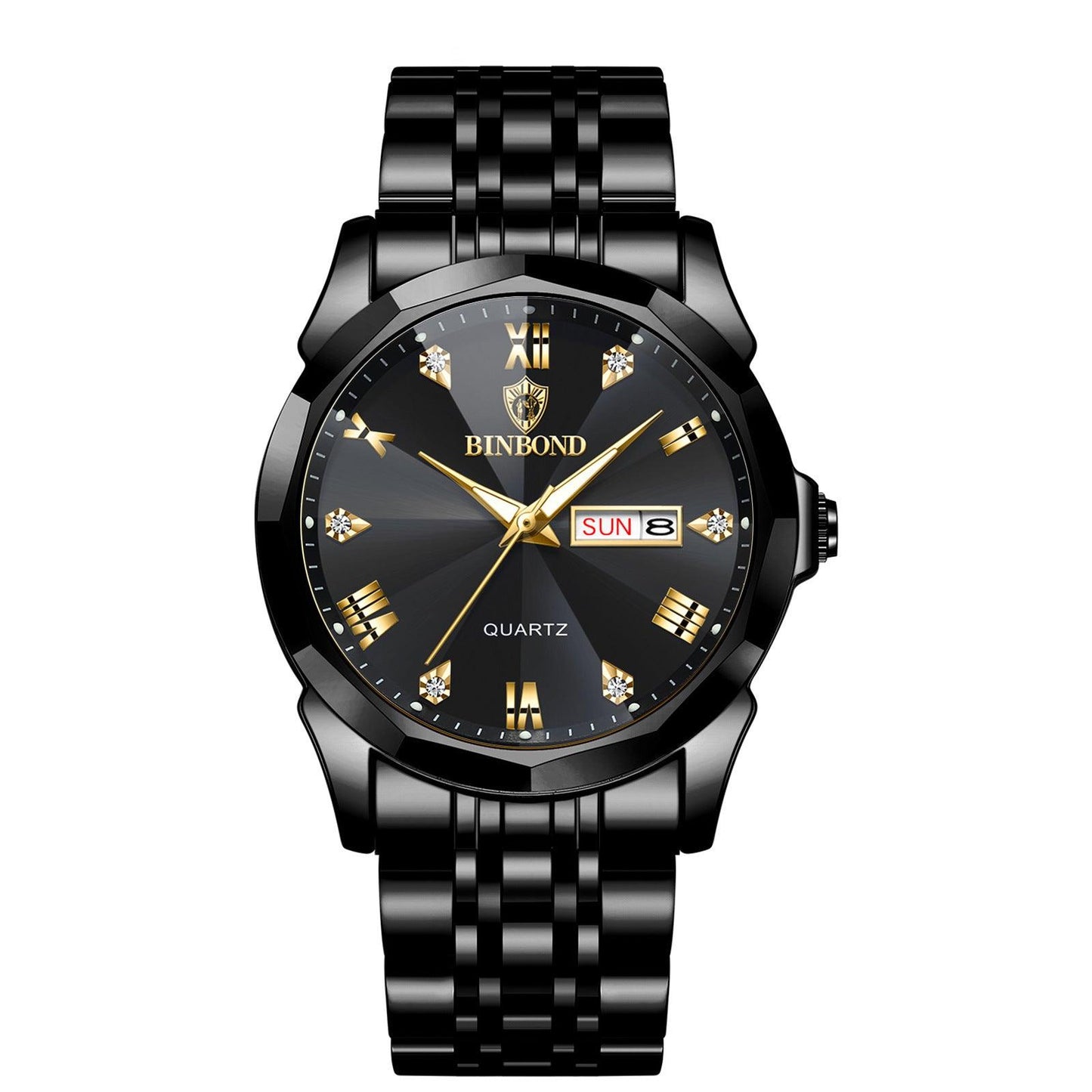 Men's New Style Middle School Student Double Calendar Electronic Quartz Watch Waterproof - Aaryan Malik اريان مالك
