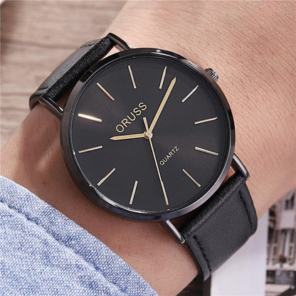 Men's Light Luxury Ultra-thin Belt Watch - Aaryan Malik اريان مالك