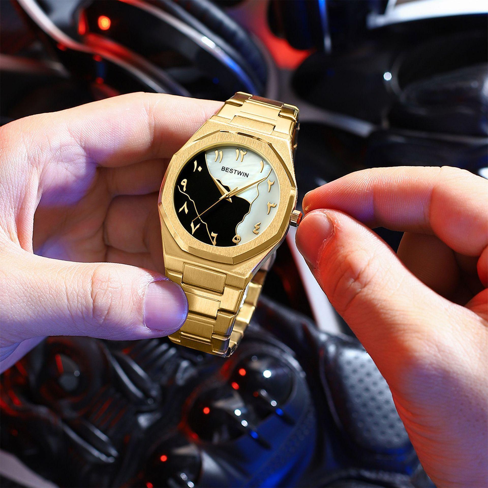 Simple Steel Belt Quartz Watch - Aaryan Malik اريان مالك