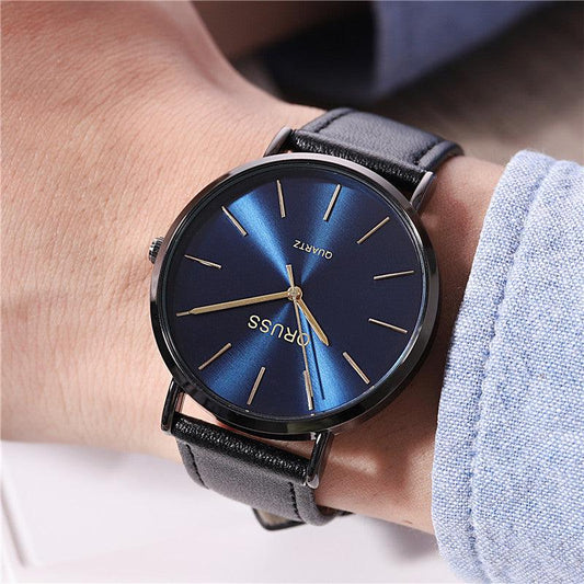 Men's Light Luxury Ultra-thin Belt Watch - Aaryan Malik اريان مالك