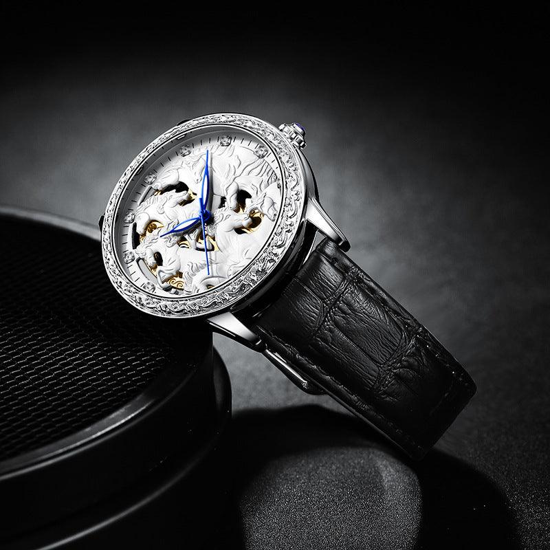 Fashion Hollowed-out Automatic Mechanical Waterproof Watch - Aaryan Malik اريان مالك