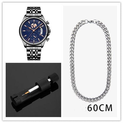 Multifunctional Luminous Men's Waterproof Quartz Watch - Aaryan Malik اريان مالك