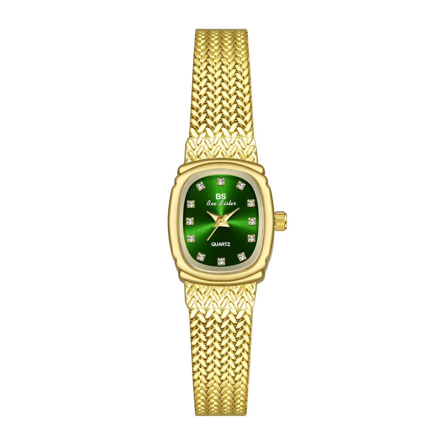 Light Luxury INS Wheat Table Simple Temperament Small Golden Watch - Aaryan Malik اريان مالك