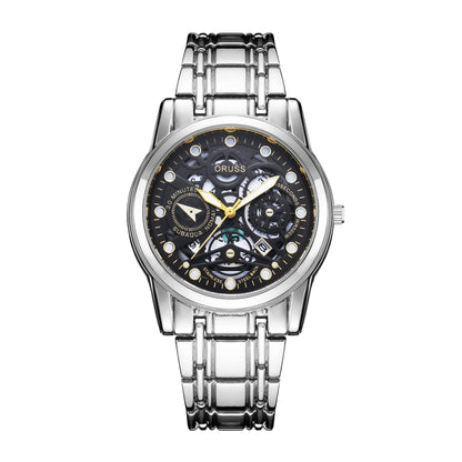 Quartz Watch Automatic Movement Hollow - Aaryan Malik اريان مالك