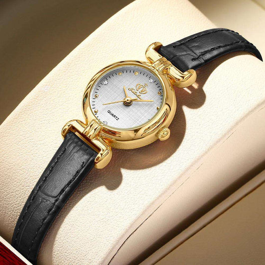 Retro Lightweight Small Kit Exquisite Watch Women's Belt Quartz Watch - Aaryan Malik اريان مالك