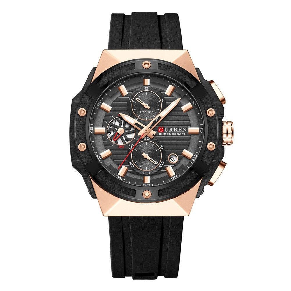 Men's Six-pin Tape Quartz Watch - Aaryan Malik اريان مالك