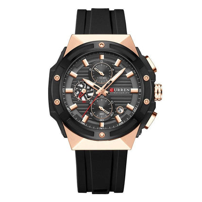 Men's Six-pin Tape Quartz Watch - Aaryan Malik اريان مالك