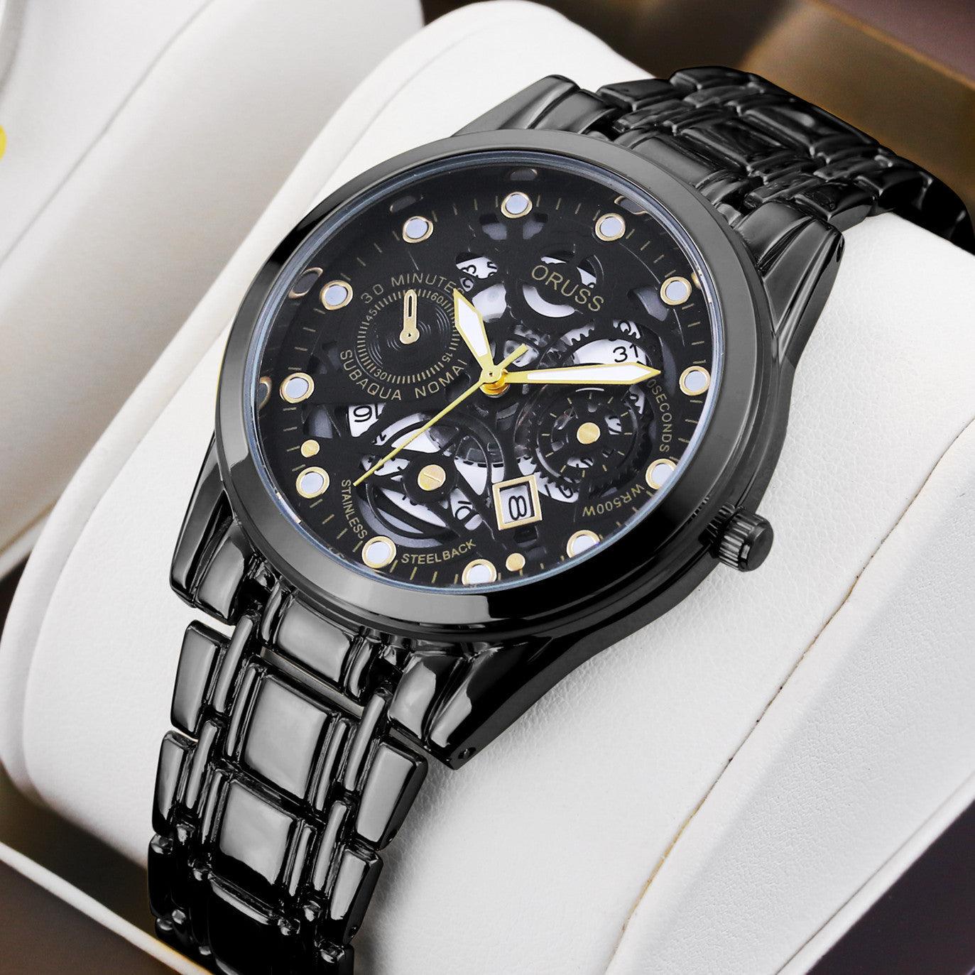 Quartz Watch Automatic Movement Hollow - Aaryan Malik اريان مالك