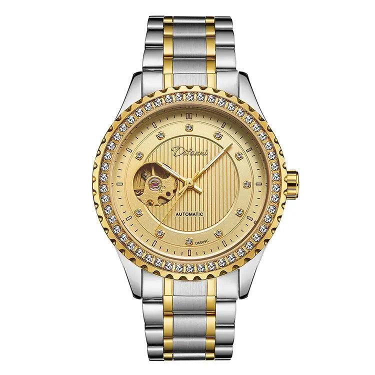 Double Hollow Mechanical Watch Diamond High-end Men - Aaryan Malik اريان مالك