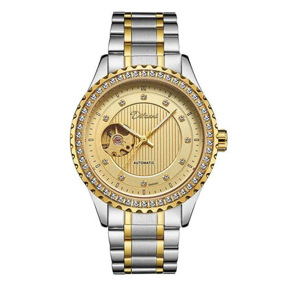 Double Hollow Mechanical Watch Diamond High-end Men - Aaryan Malik اريان مالك