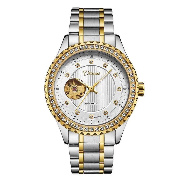 Double Hollow Mechanical Watch Diamond High-end Men - Aaryan Malik اريان مالك