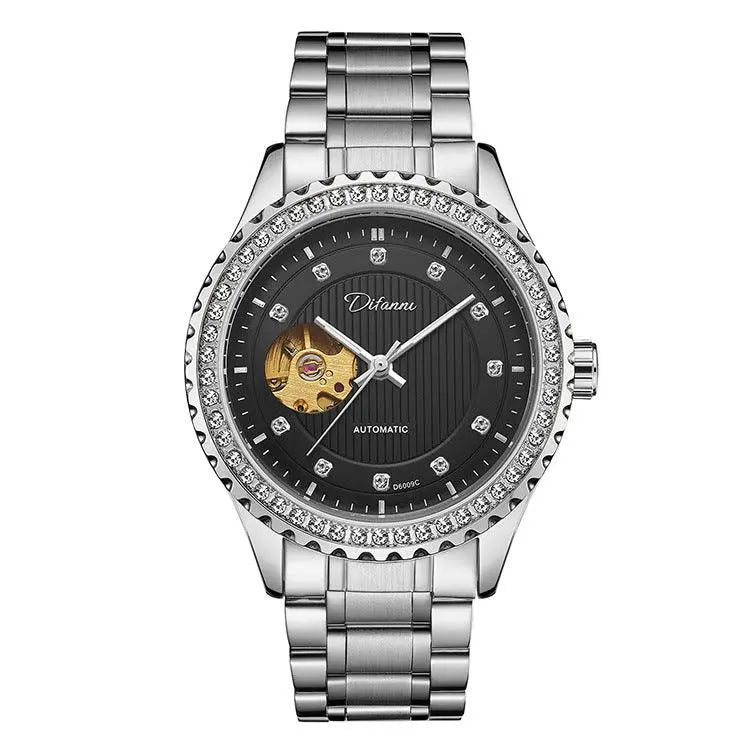 Double Hollow Mechanical Watch Diamond High-end Men - Aaryan Malik اريان مالك