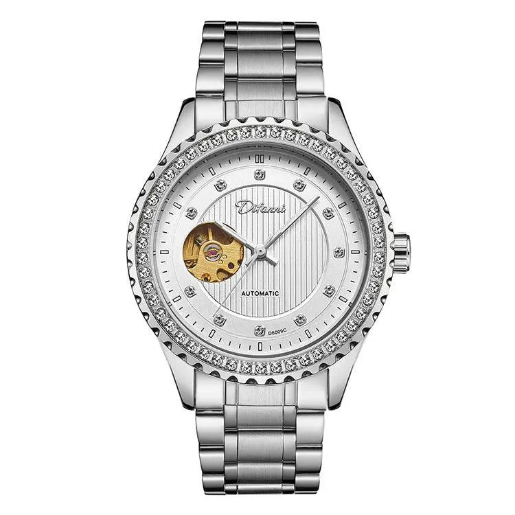 Double Hollow Mechanical Watch Diamond High-end Men - Aaryan Malik اريان مالك