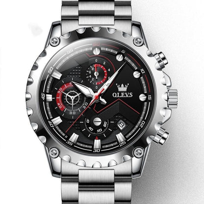 Luminous Large Dial Multifunctional Men's Watch - Aaryan Malik اريان مالك