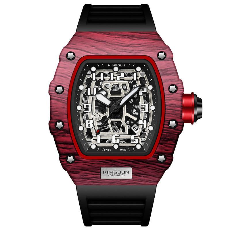 Male Creative Versatile Wine Barrel Shaped Quartz Watch - Aaryan Malik اريان مالك