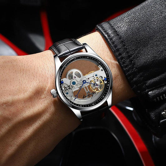 Automatic Hollow Mechanical Watch Generation Hair - Aaryan Malik اريان مالك