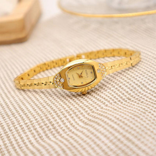 Women's Fashion Alluvial Gold Vintage Pineapple Pattern Watch - Aaryan Malik اريان مالك