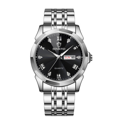 Men's New Style Middle School Student Double Calendar Electronic Quartz Watch Waterproof - Aaryan Malik اريان مالك