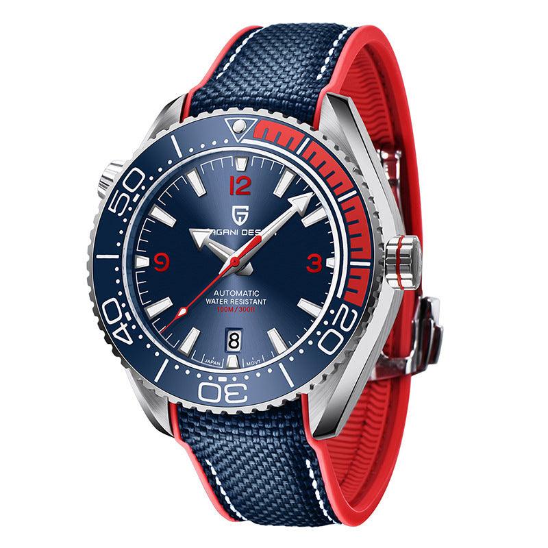 Fashion Rotatable Digital Watch Bezel Luminous Men's Mechanical Watch - Aaryan Malik اريان مالك