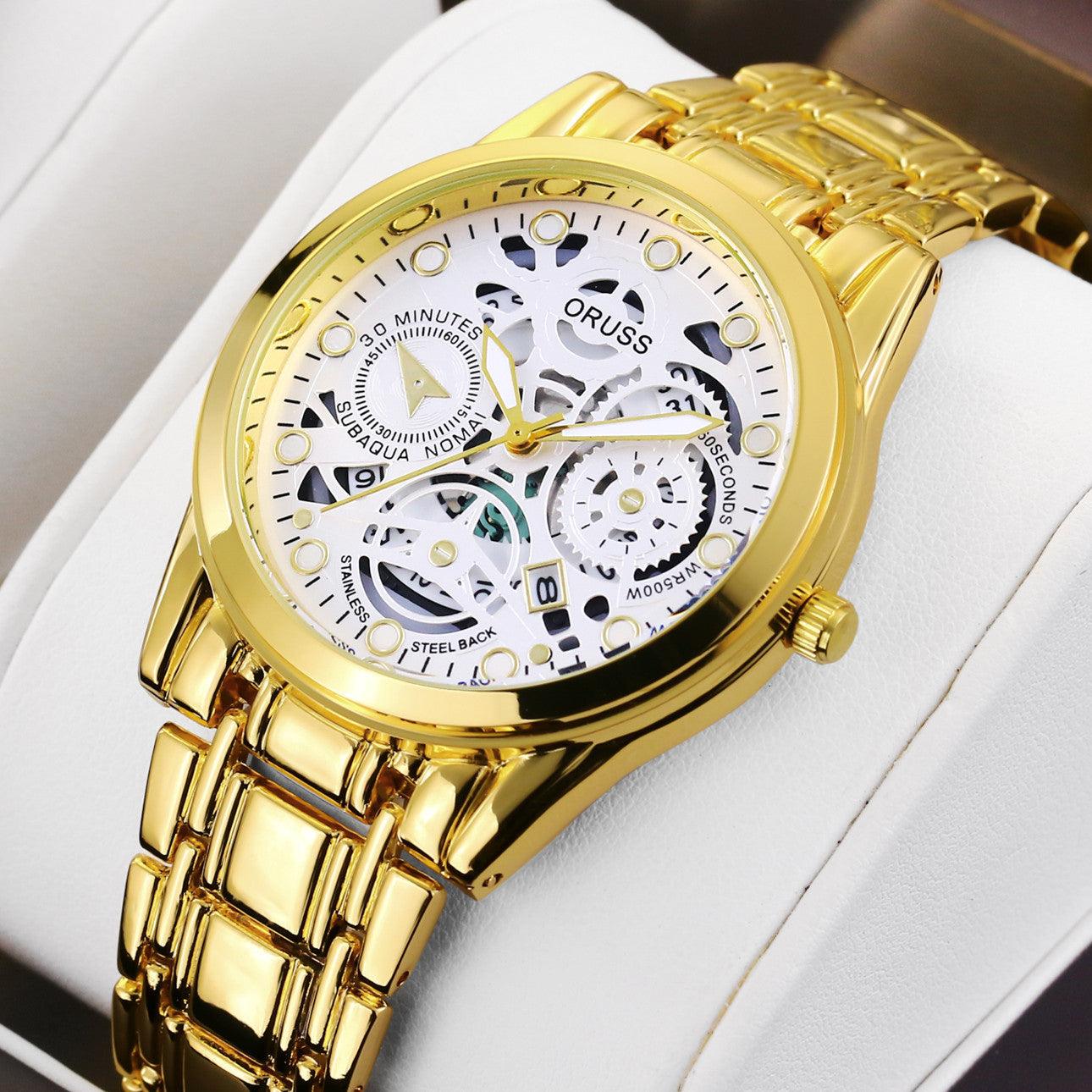 Quartz Watch Automatic Movement Hollow - Aaryan Malik اريان مالك