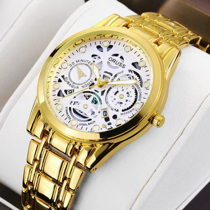 Quartz Watch Automatic Movement Hollow - Aaryan Malik اريان مالك