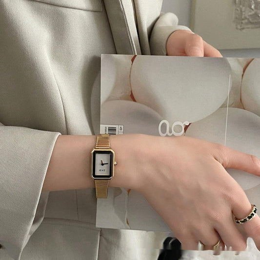 Retro Debutante Style Steel Watch - Aaryan Malik اريان مالك