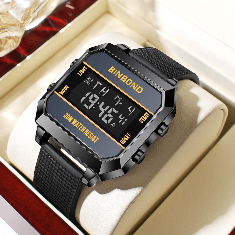 Stylish And Versatile Student Sports Waterproof Men's Electronic Watch - Aaryan Malik اريان مالك