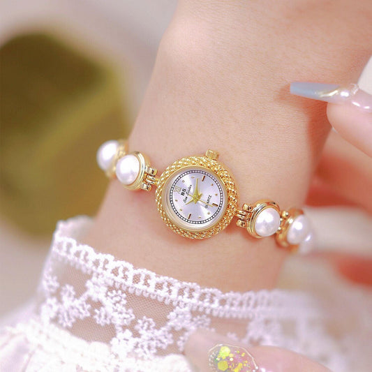 Pearl Bracelet Watch Temperament Women's Watch - Aaryan Malik اريان مالك