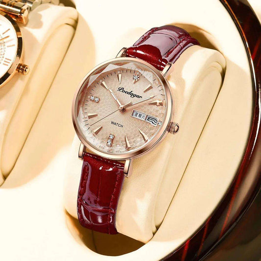 Women's Watch Double Calendar Quartz - Aaryan Malik اريان مالك